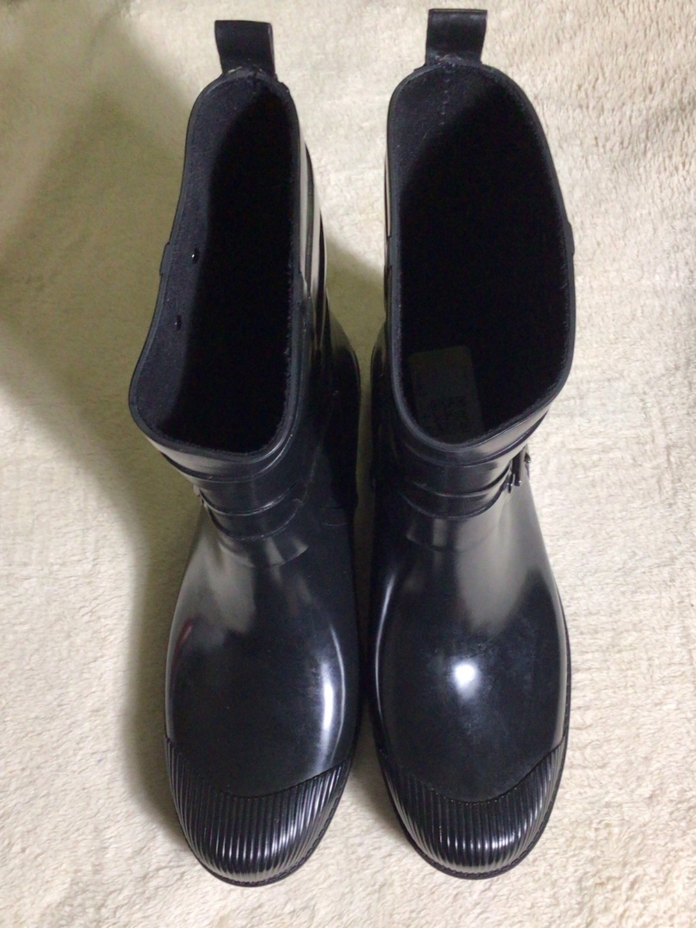 Coach Black Rain Boots